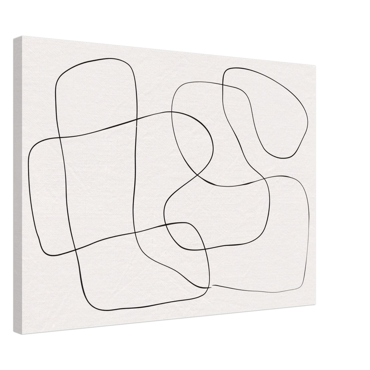 A Black Line - Canvas - Arthena