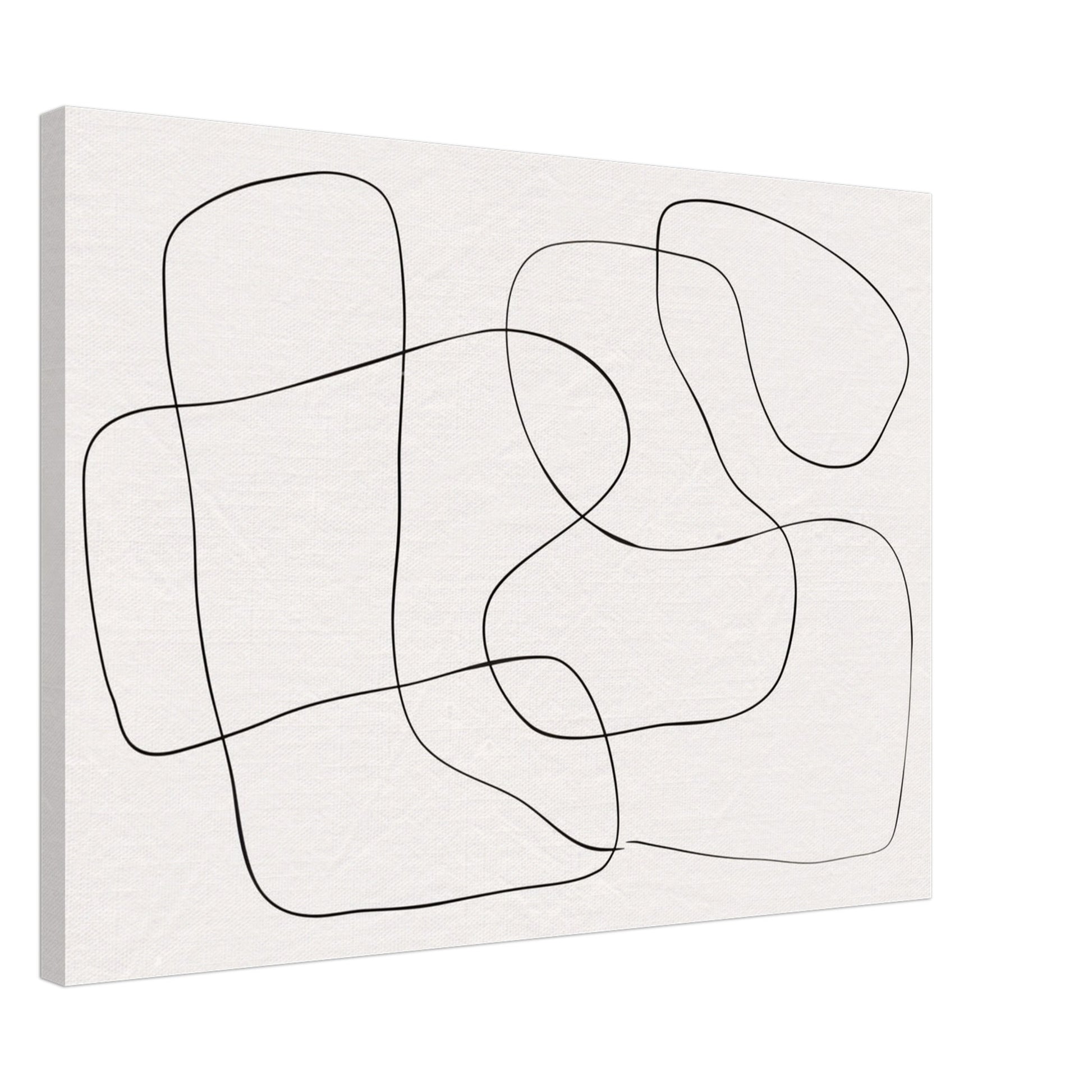 A Black Line - Canvas - Arthena