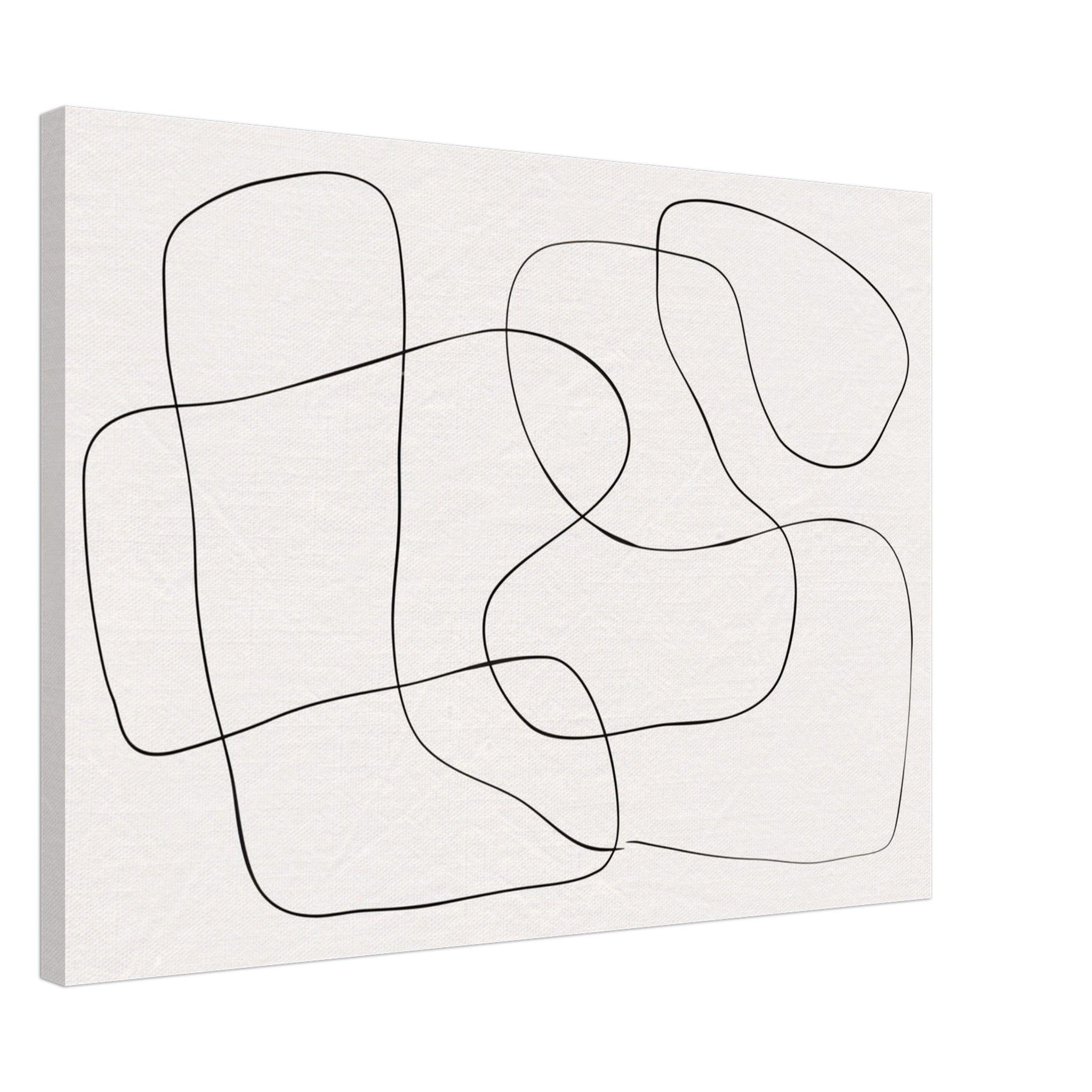 A Black Line - Canvas - Arthena