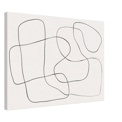 A Black Line - Canvas - Arthena
