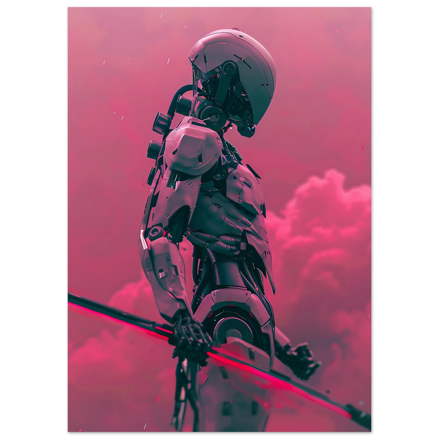 Battle Droid in the Rosy Mist - Poster - Arthena