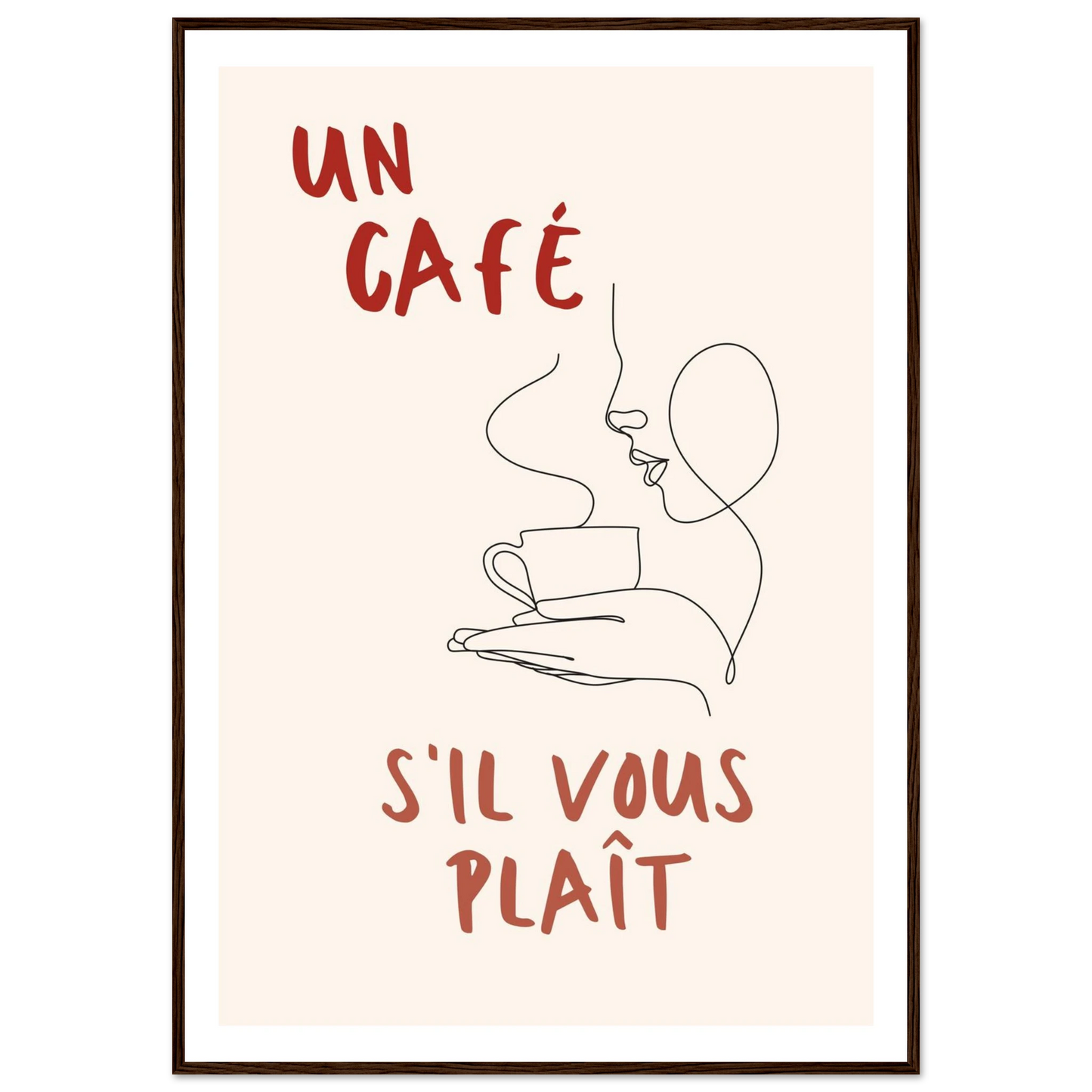 Un Café S'il Vous Plait - Poster - Arthena