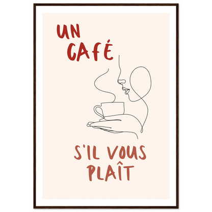 Un Café S'il Vous Plait - Poster - Arthena