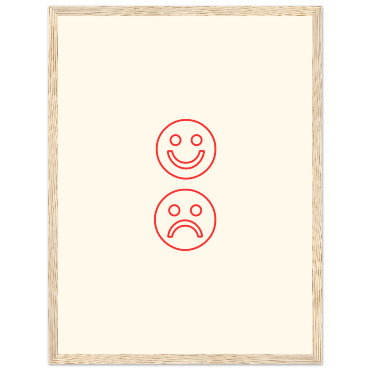 Happy face, sad face - Poster - Arthena