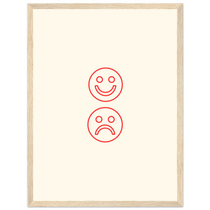 Happy face, sad face - Poster - Arthena