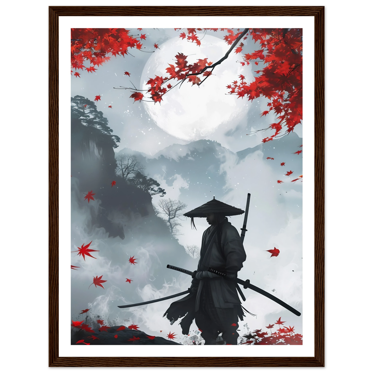Crimson Leaves - Poster - Arthena