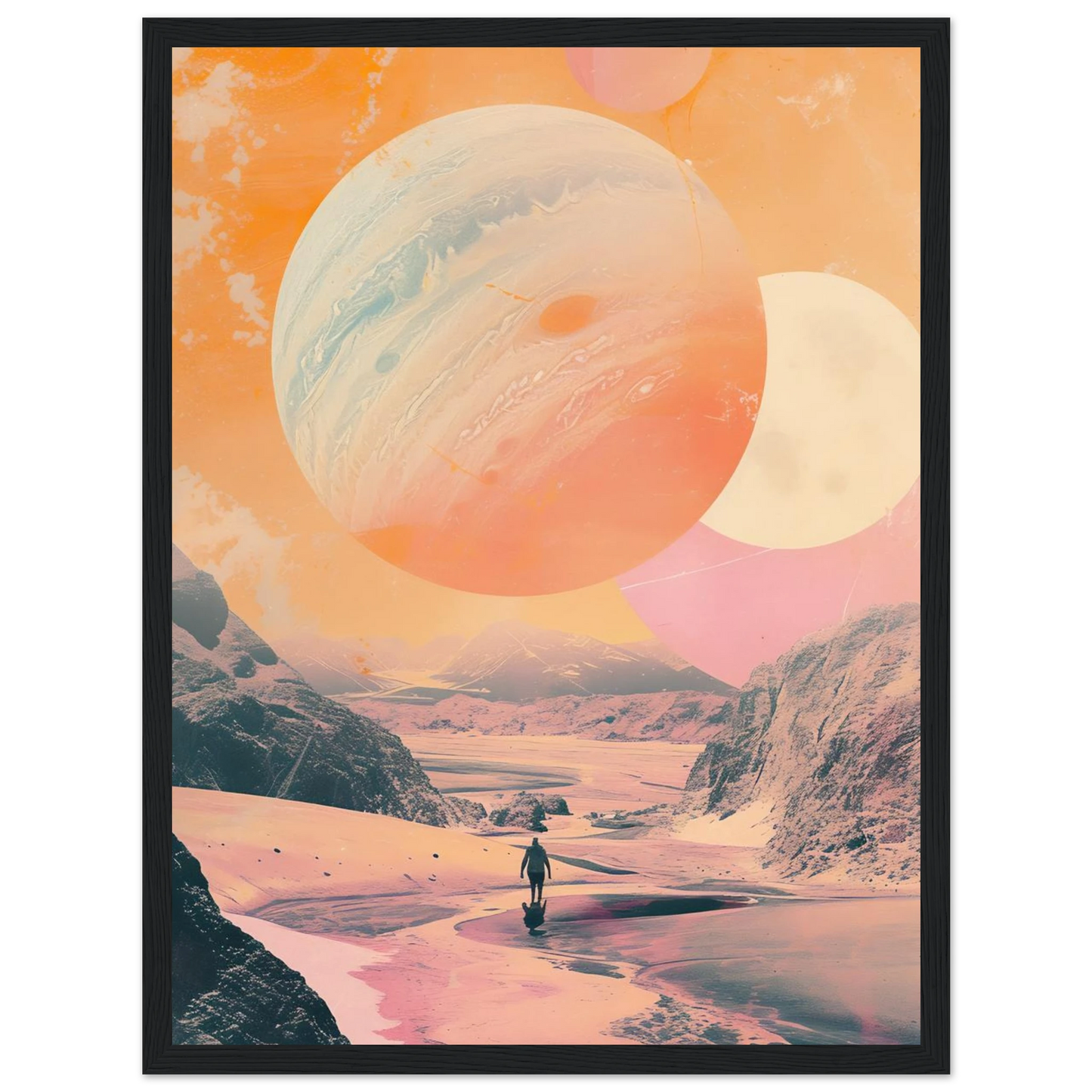 Lost Wanderer Beneath Alien Suns - Poster - Arthena