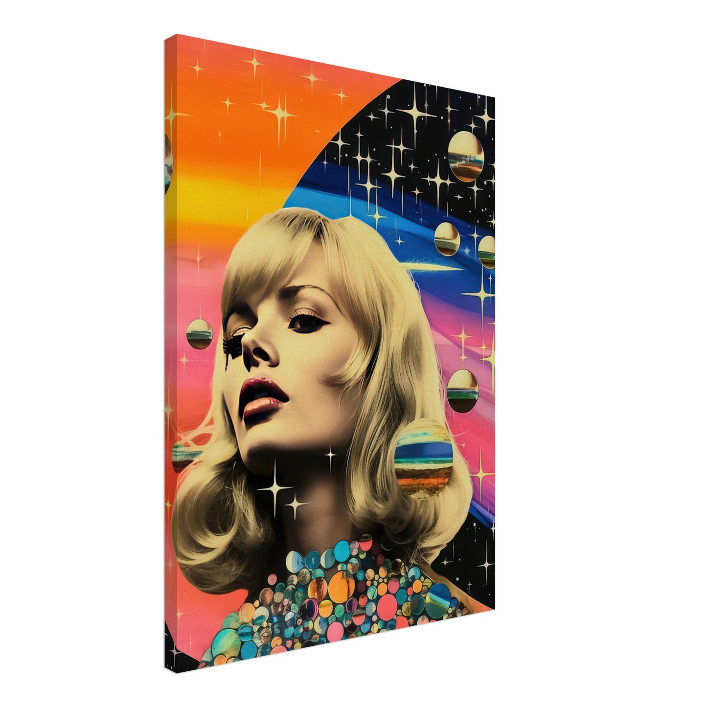 Retro Galaxy Queen - Canvas - Arthena