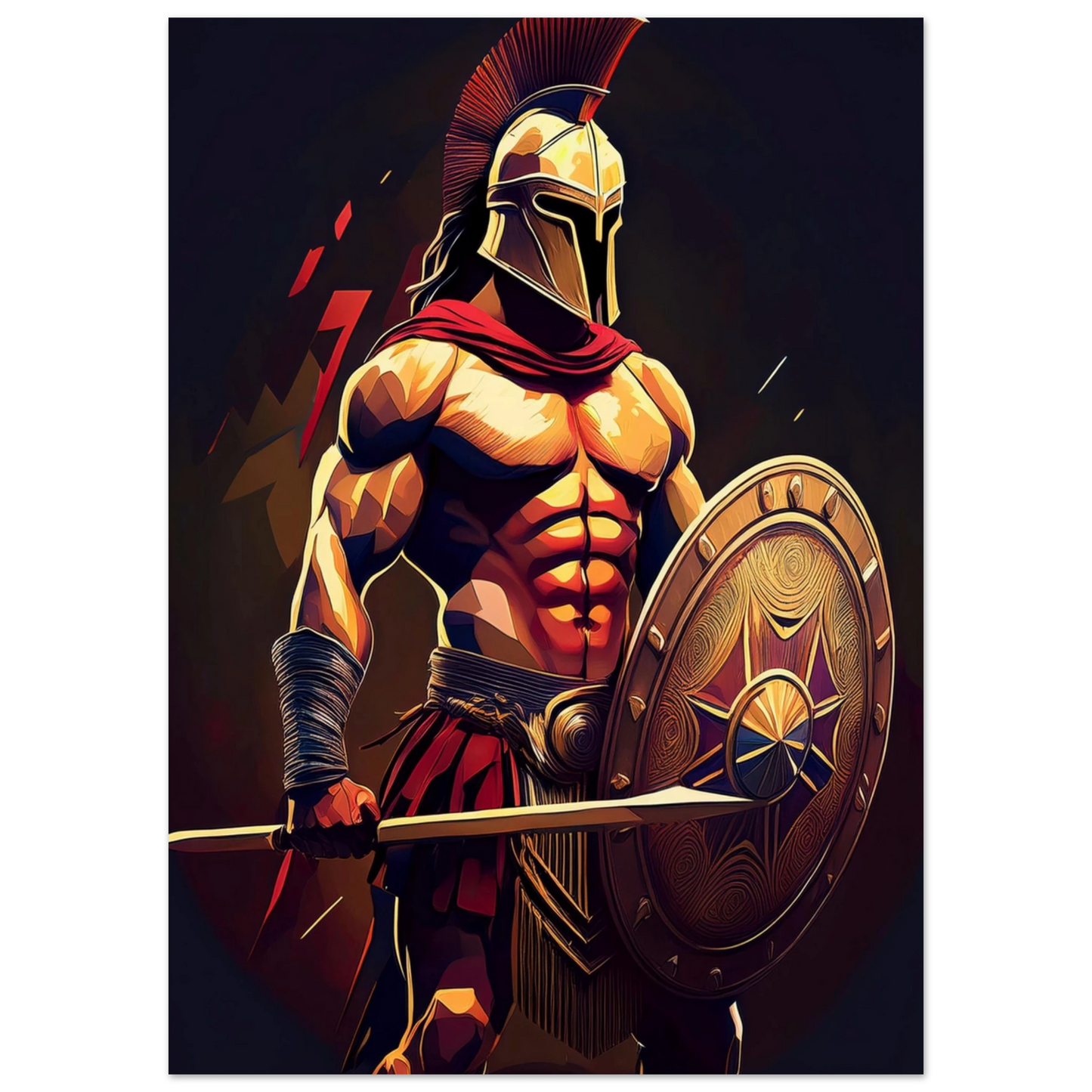 Spartan Warrior - Poster - Arthena
