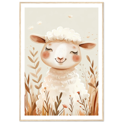 Cute Wooly Sheep - Poster - Arthena