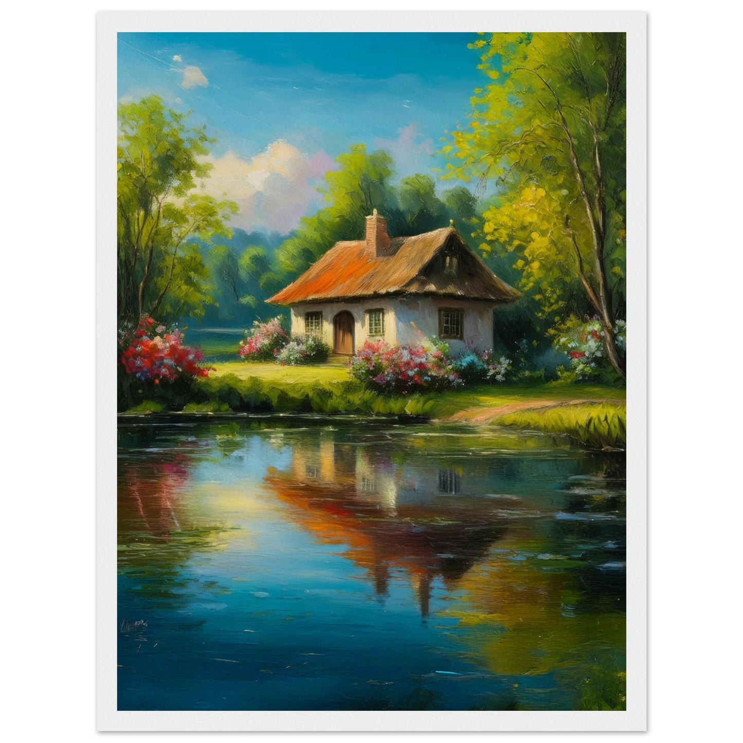 Serenity by the Lake - Poster - Arthena