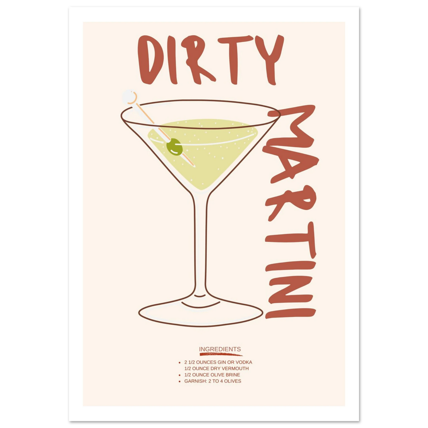 Dirty Martini - Poster - Arthena