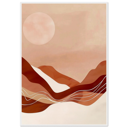 Amber Horizons Moonlit Simplicity - Poster - Arthena