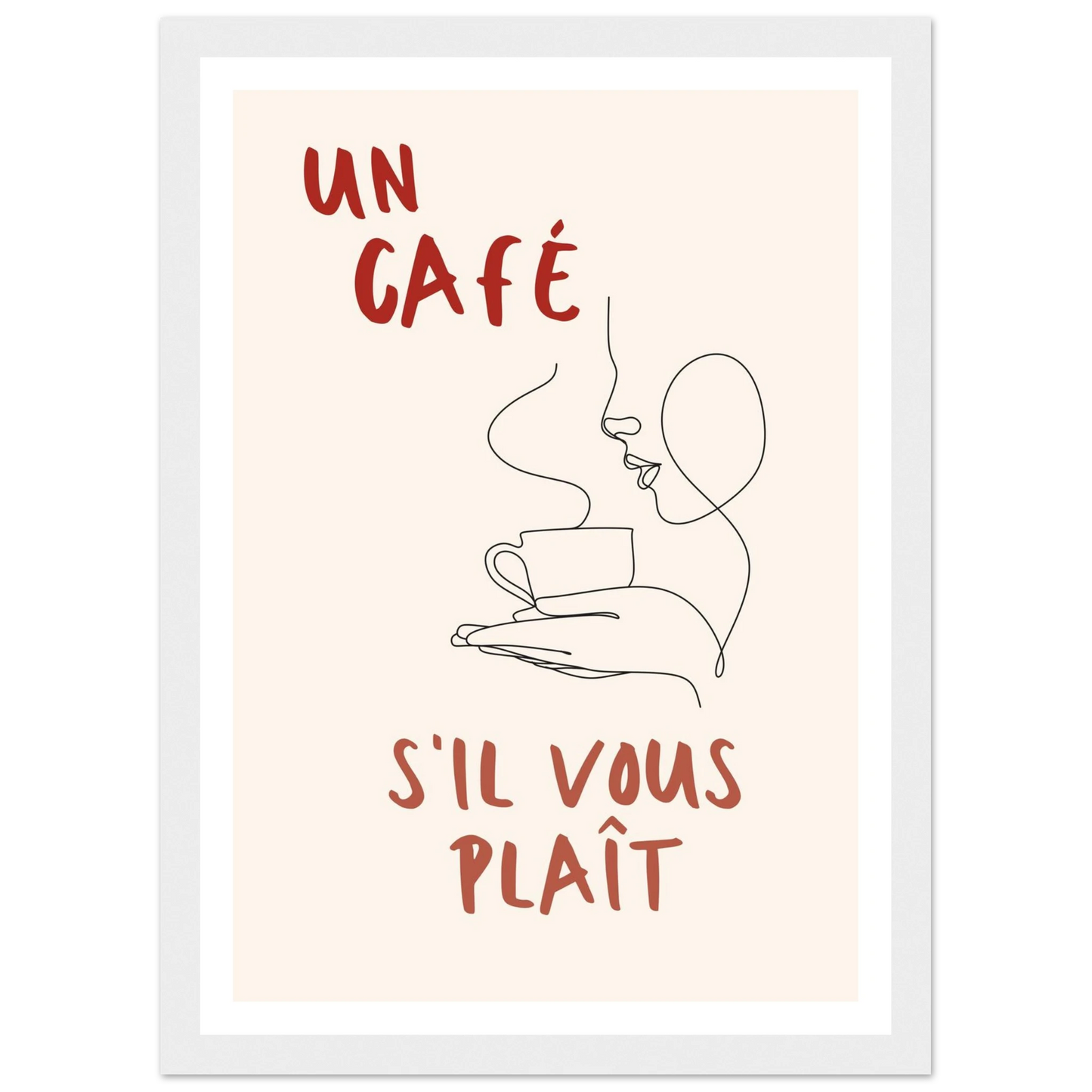 Un Café S'il Vous Plait - Poster - Arthena