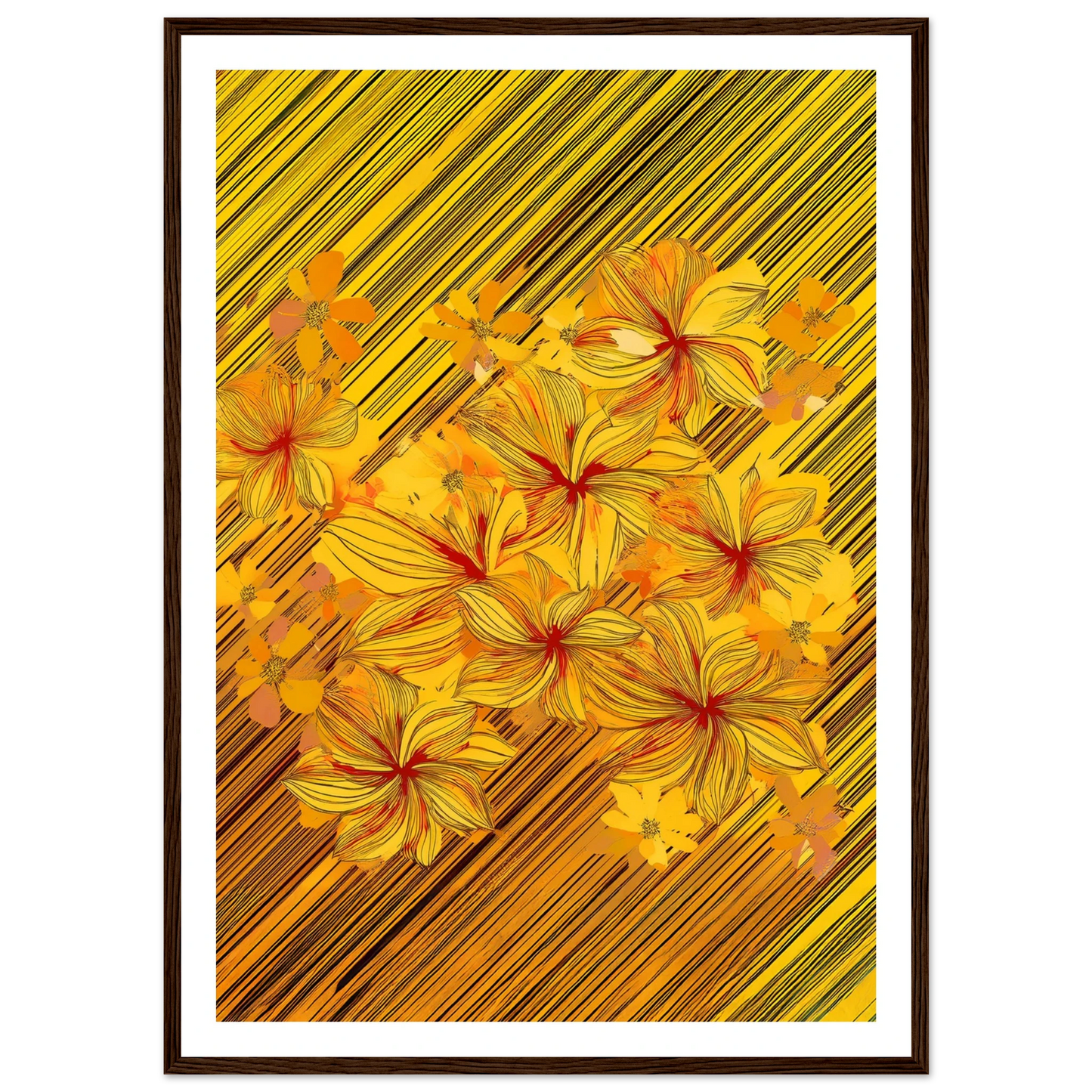 Golden Blossoms - Poster - Arthena