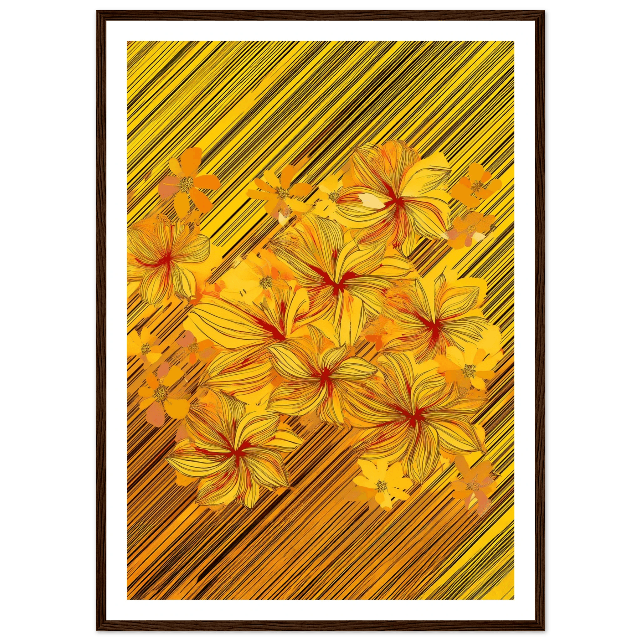 Golden Blossoms - Poster - Arthena