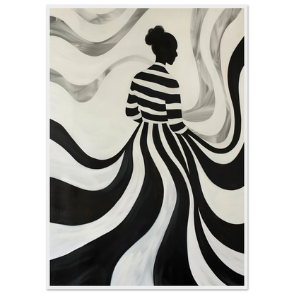 The Striped Silhouette - Poster - Arthena