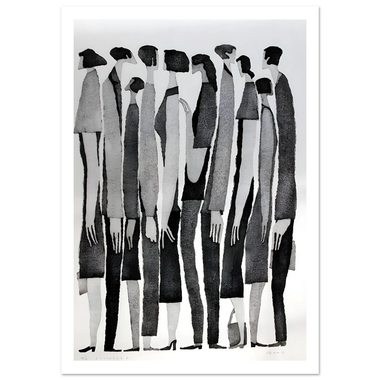 Silent Crowd - Poster - Arthena