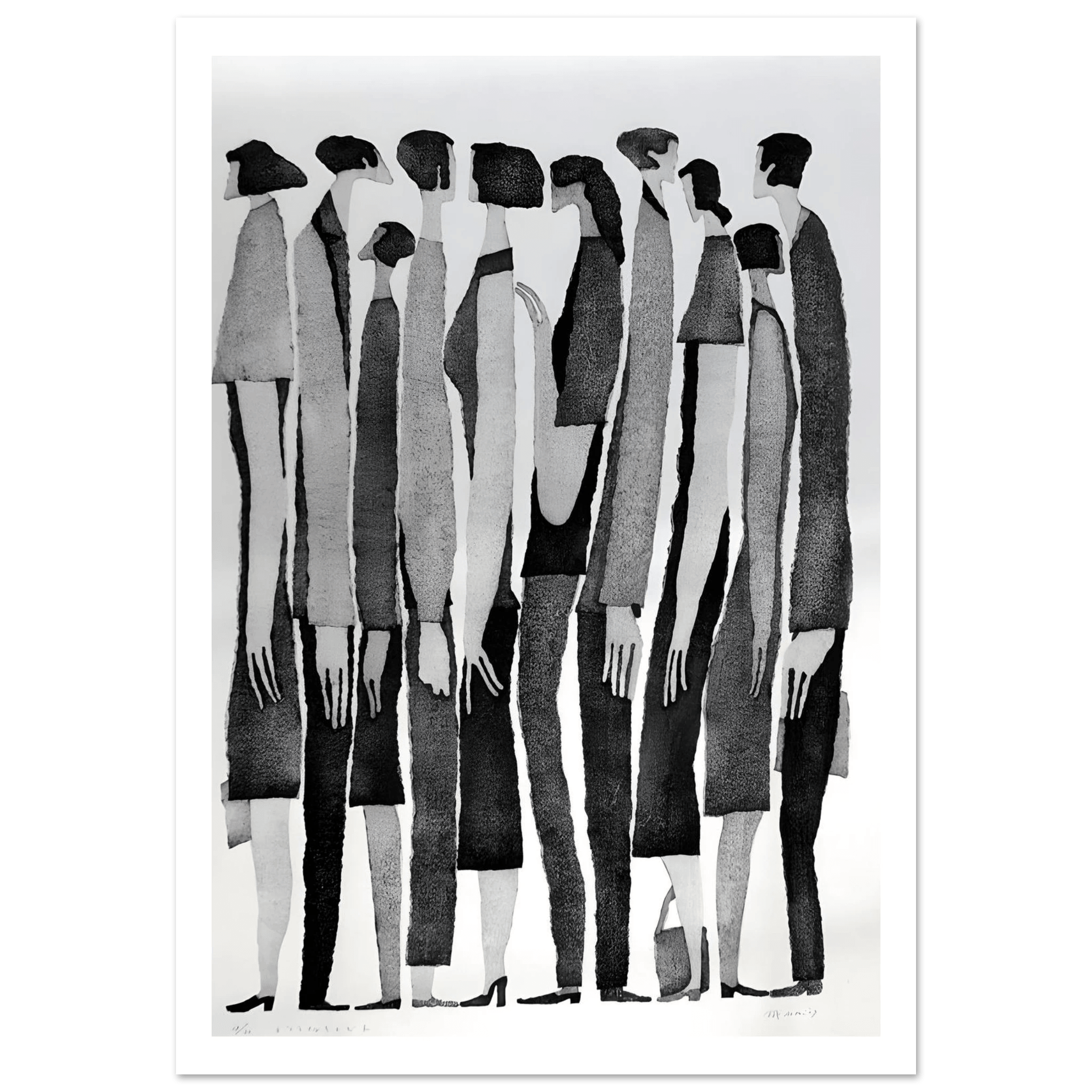 Silent Crowd - Poster - Arthena
