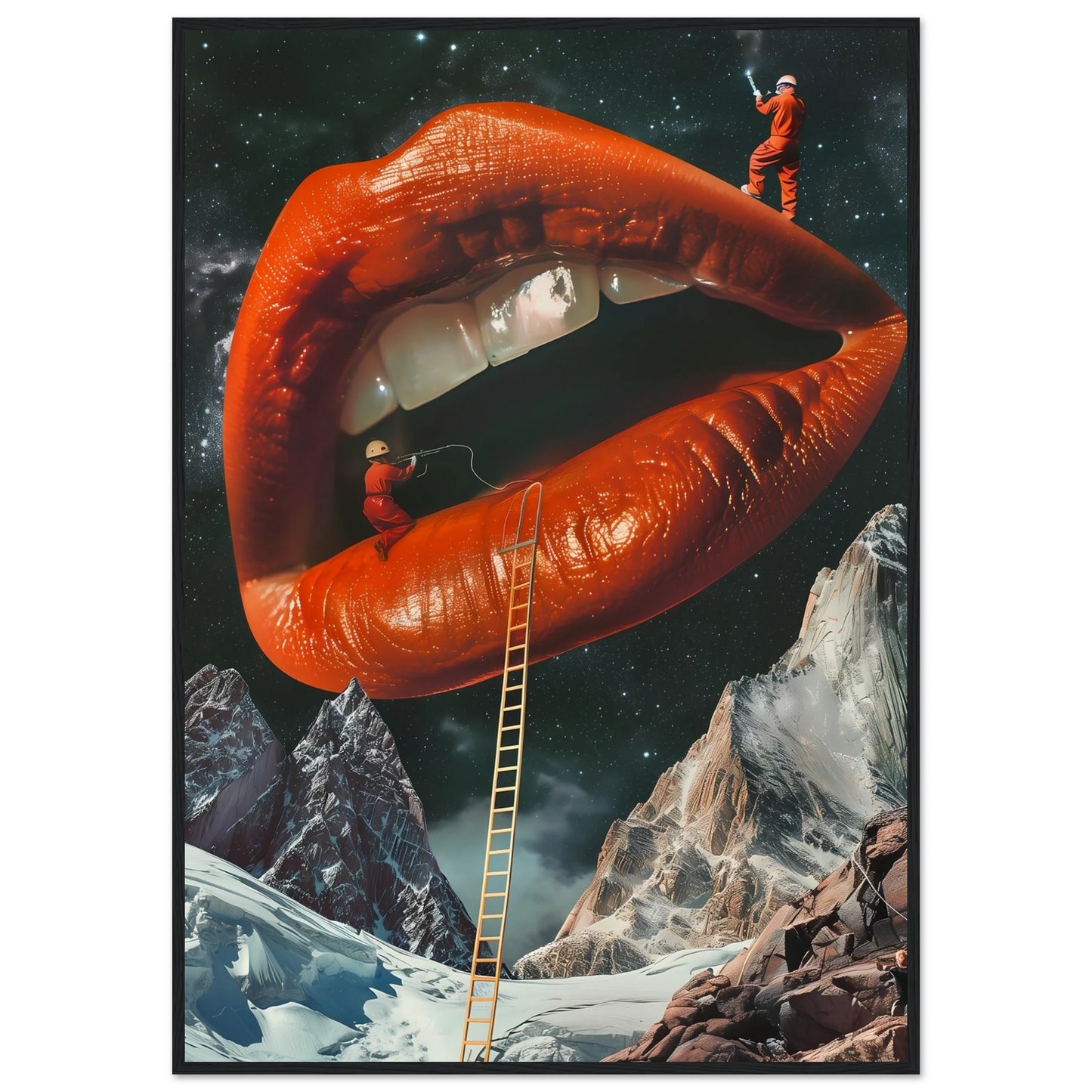 Lip Construction - Poster - Arthena