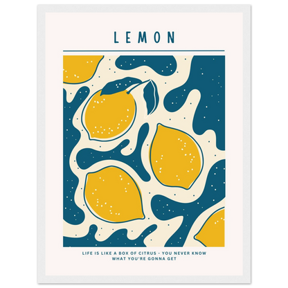 Life is like a box of citrus - Poster - Arthena