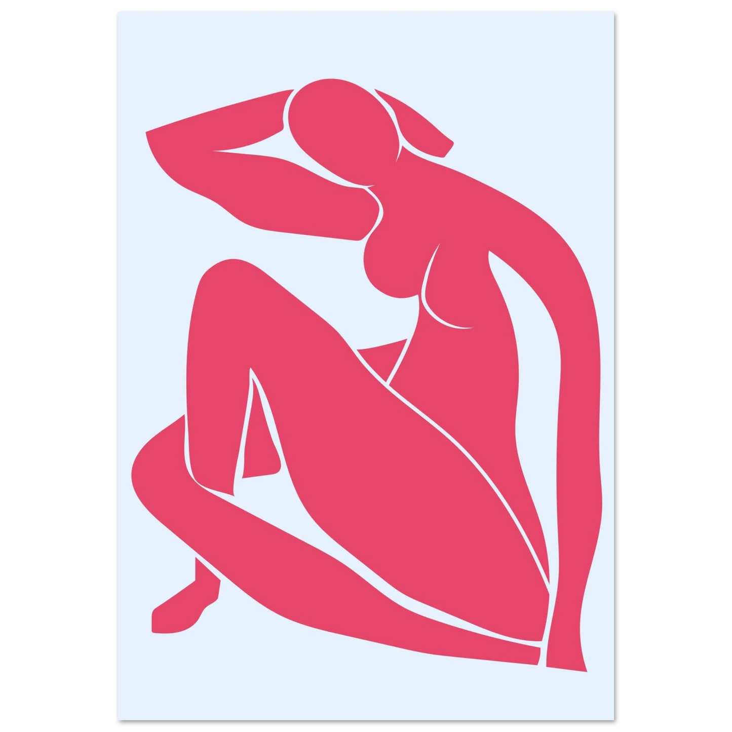 Body Positivity in Red - Poster - Arthena