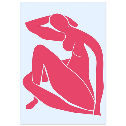 Body Positivity in Red - Poster - Arthena