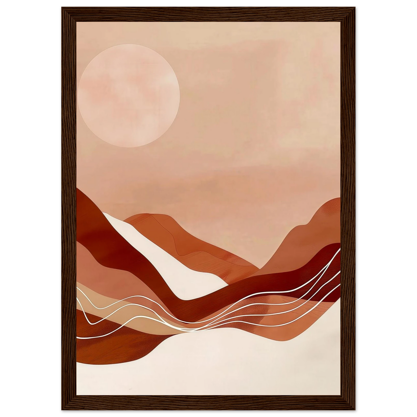 Amber Horizons Moonlit Simplicity - Poster - Arthena