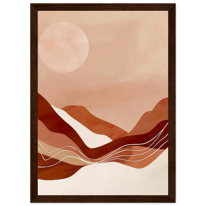 Amber Horizons Moonlit Simplicity - Poster - Arthena