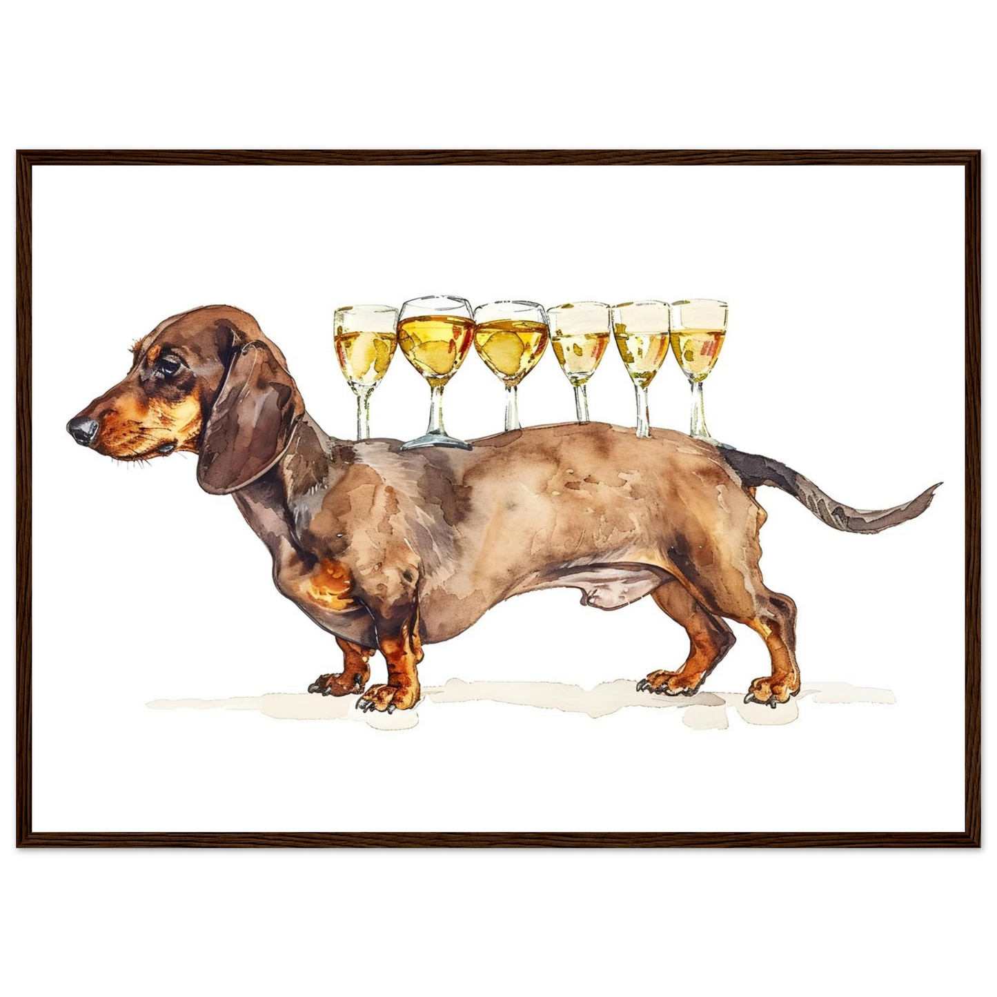 Wiener Dog Butler - Poster - Arthena