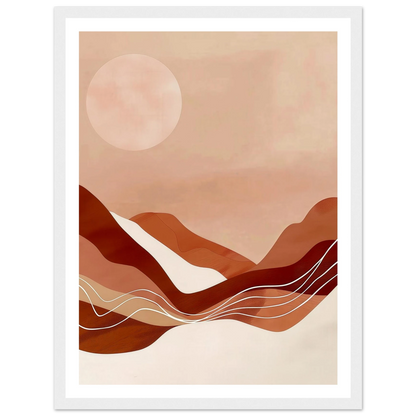 Amber Horizons Moonlit Simplicity - Poster - Arthena