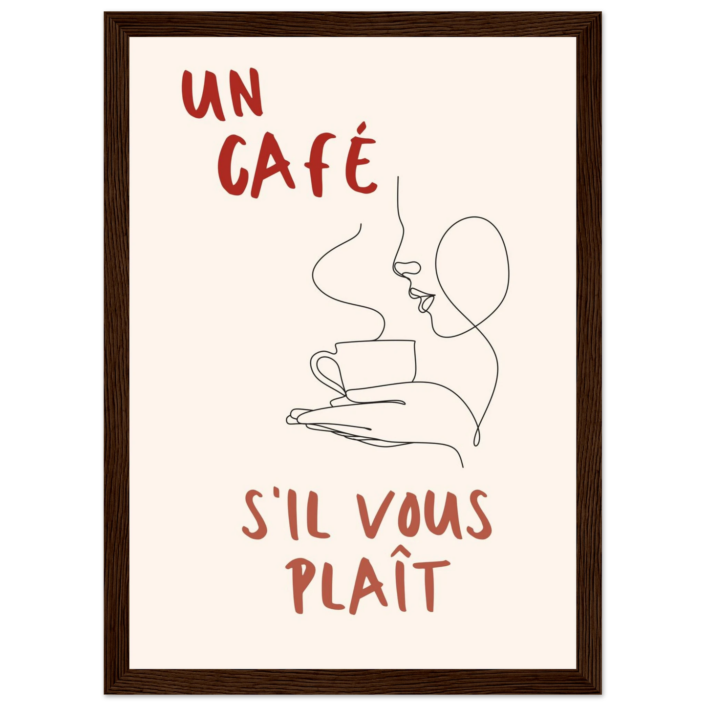 Un Café S'il Vous Plait - Poster - Arthena