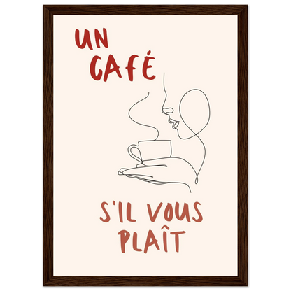 Un Café S'il Vous Plait - Poster - Arthena