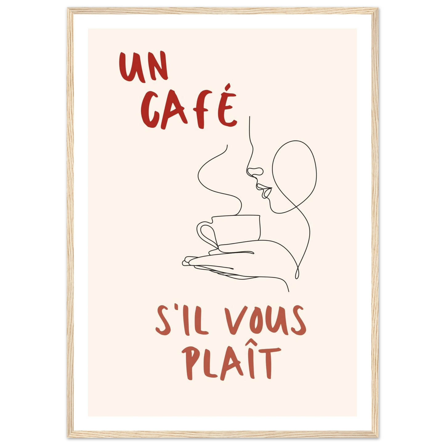Un Café S'il Vous Plait - Poster - Arthena