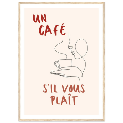 Un Café S'il Vous Plait - Poster - Arthena