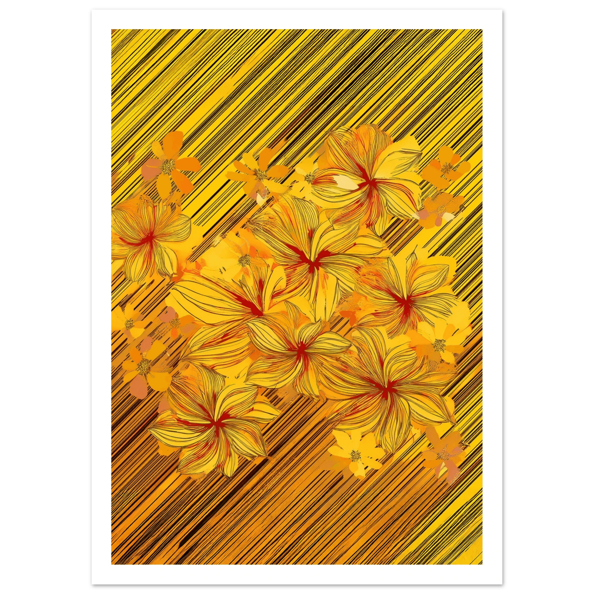 Golden Blossoms - Poster - Arthena