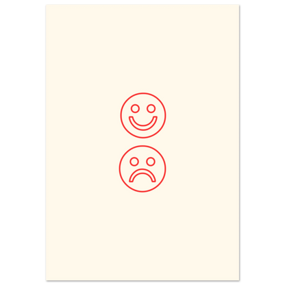 Happy face, sad face - Poster - Arthena