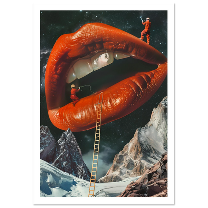 Lip Construction - Poster - Arthena
