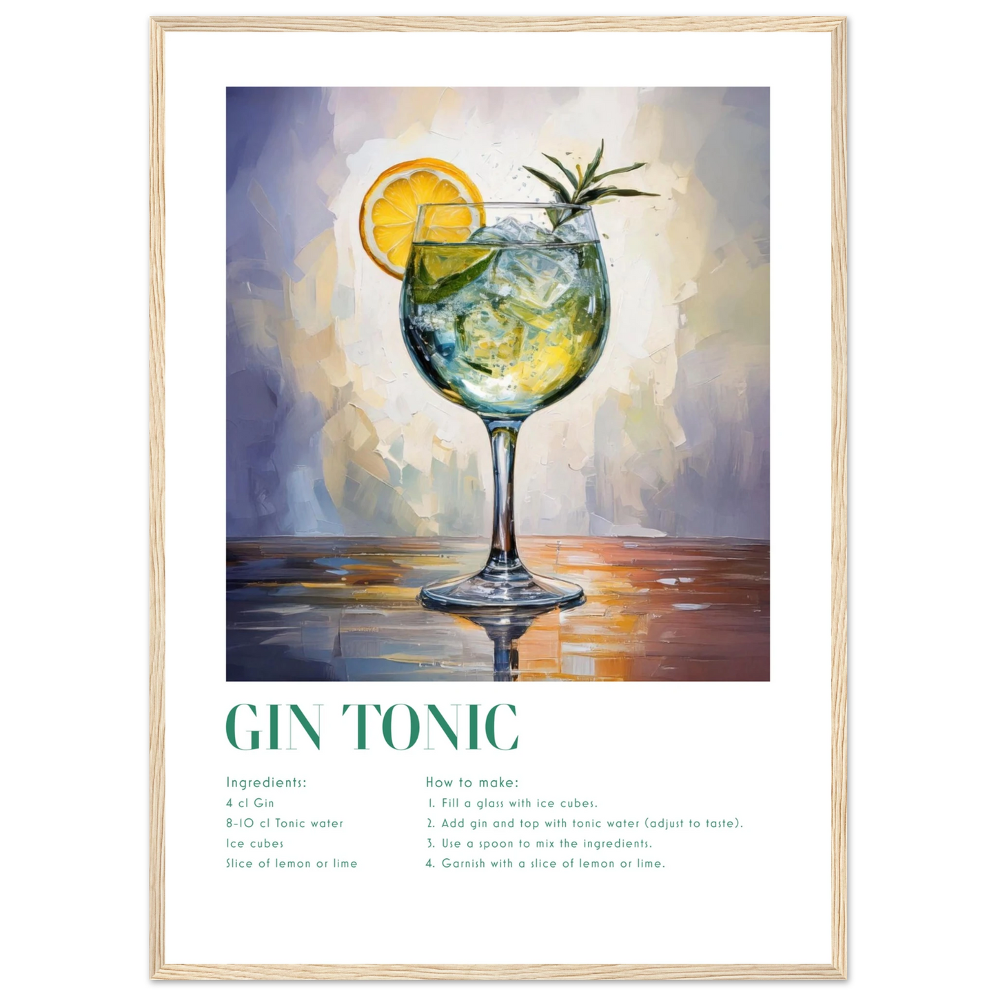 Gin Tonic - Poster - Arthena