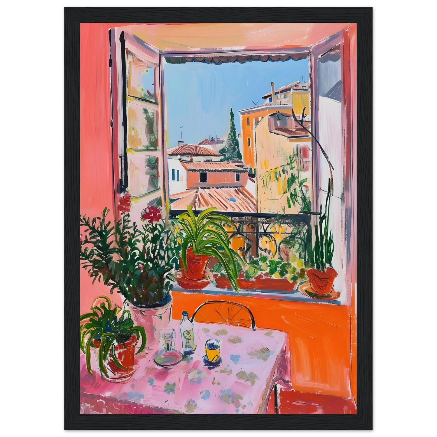 Sunny Window View - Poster - Arthena