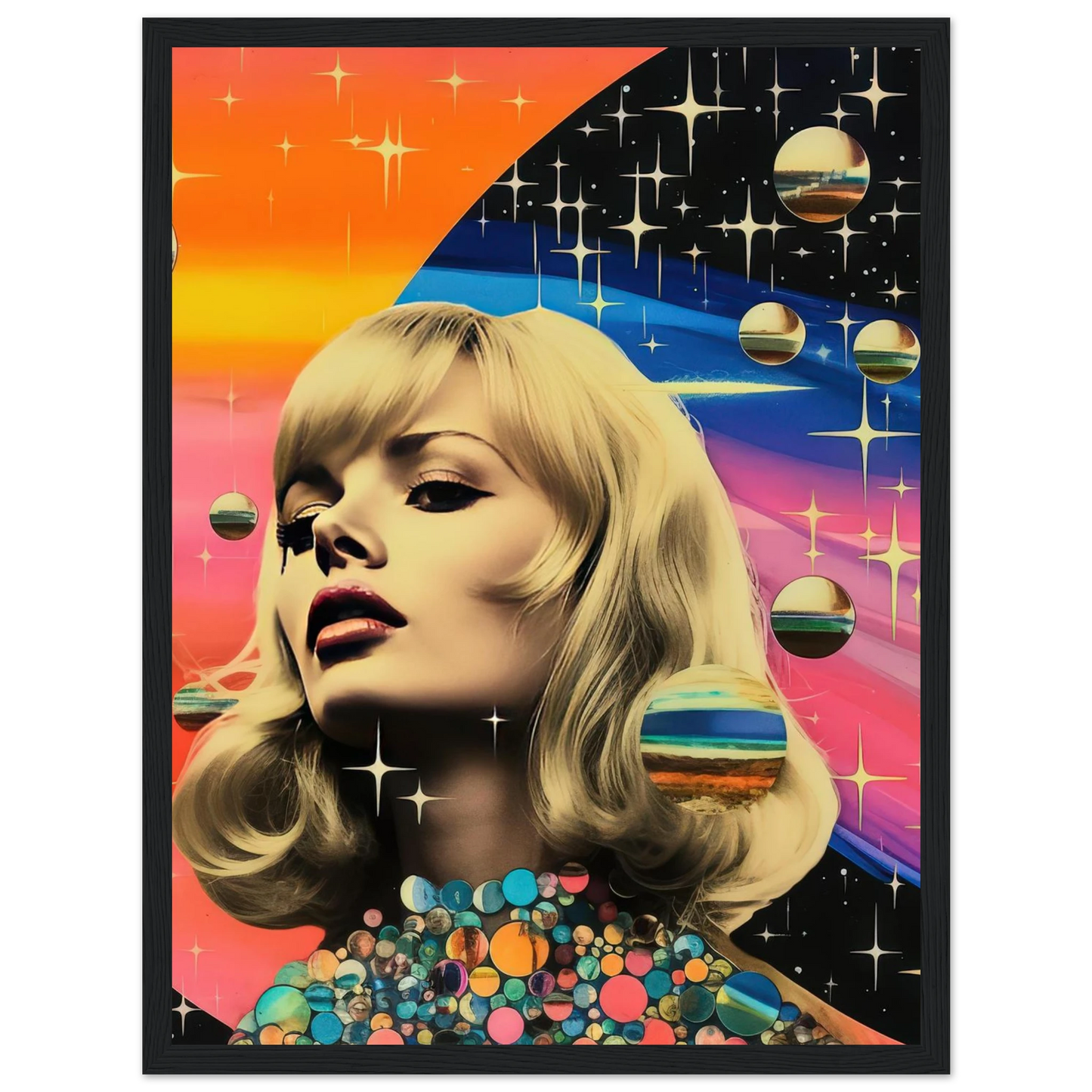 Retro Galaxy Queen - Poster - Arthena