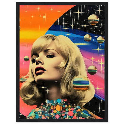 Retro Galaxy Queen - Poster - Arthena