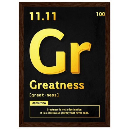 Greatness - Poster - Arthena