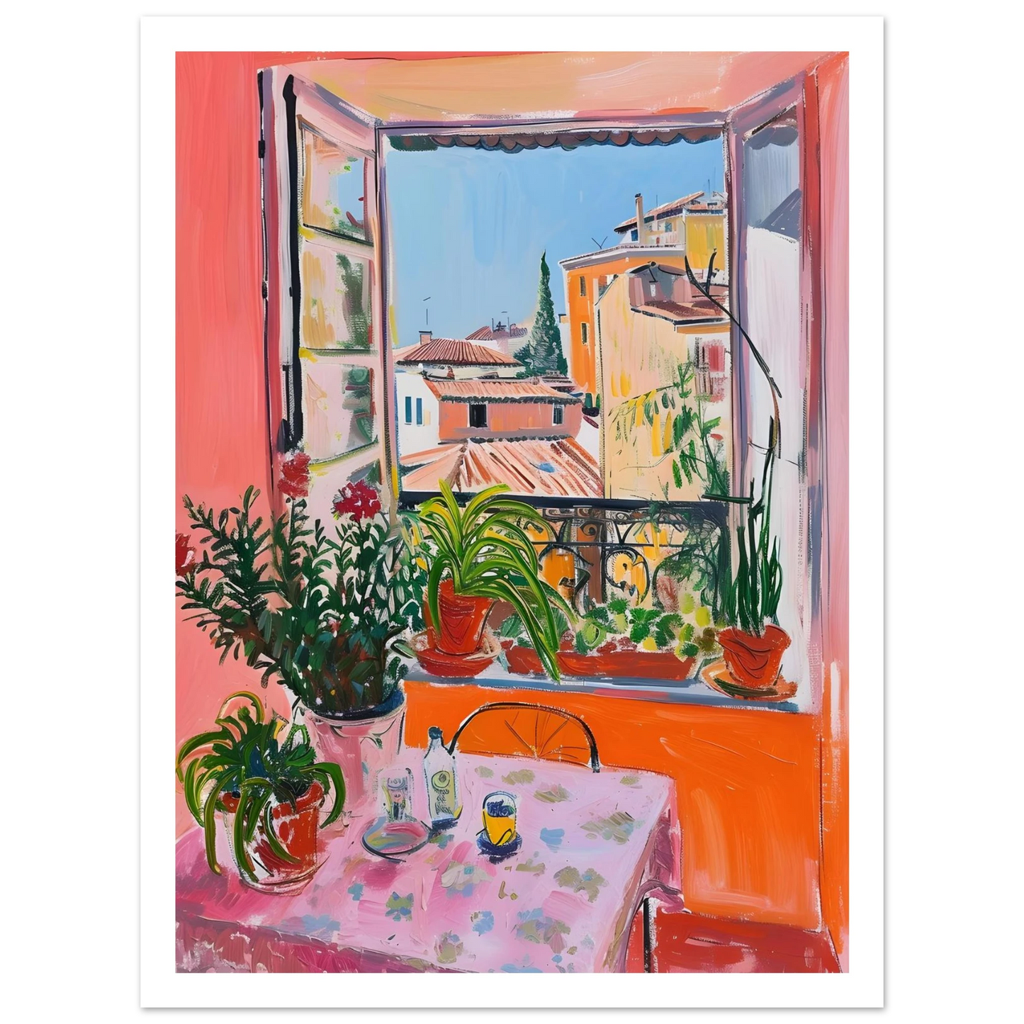 Sunny Window View - Poster - Arthena
