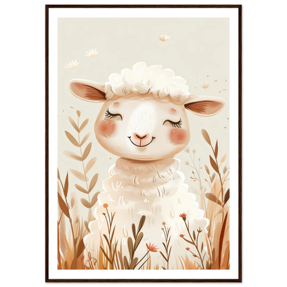 Cute Wooly Sheep - Poster - Arthena