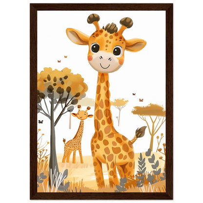 Friendly Giraffe - Poster - Arthena