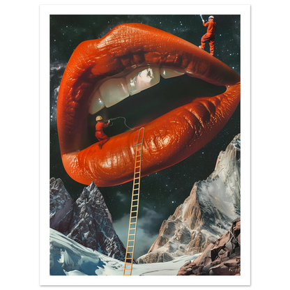 Lip Construction - Poster - Arthena