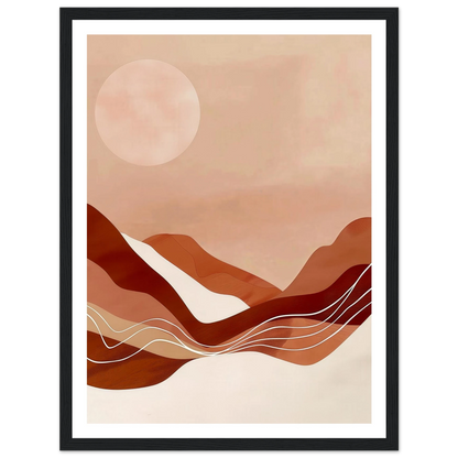 Amber Horizons Moonlit Simplicity - Poster - Arthena