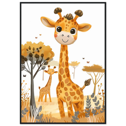 Friendly Giraffe - Poster - Arthena