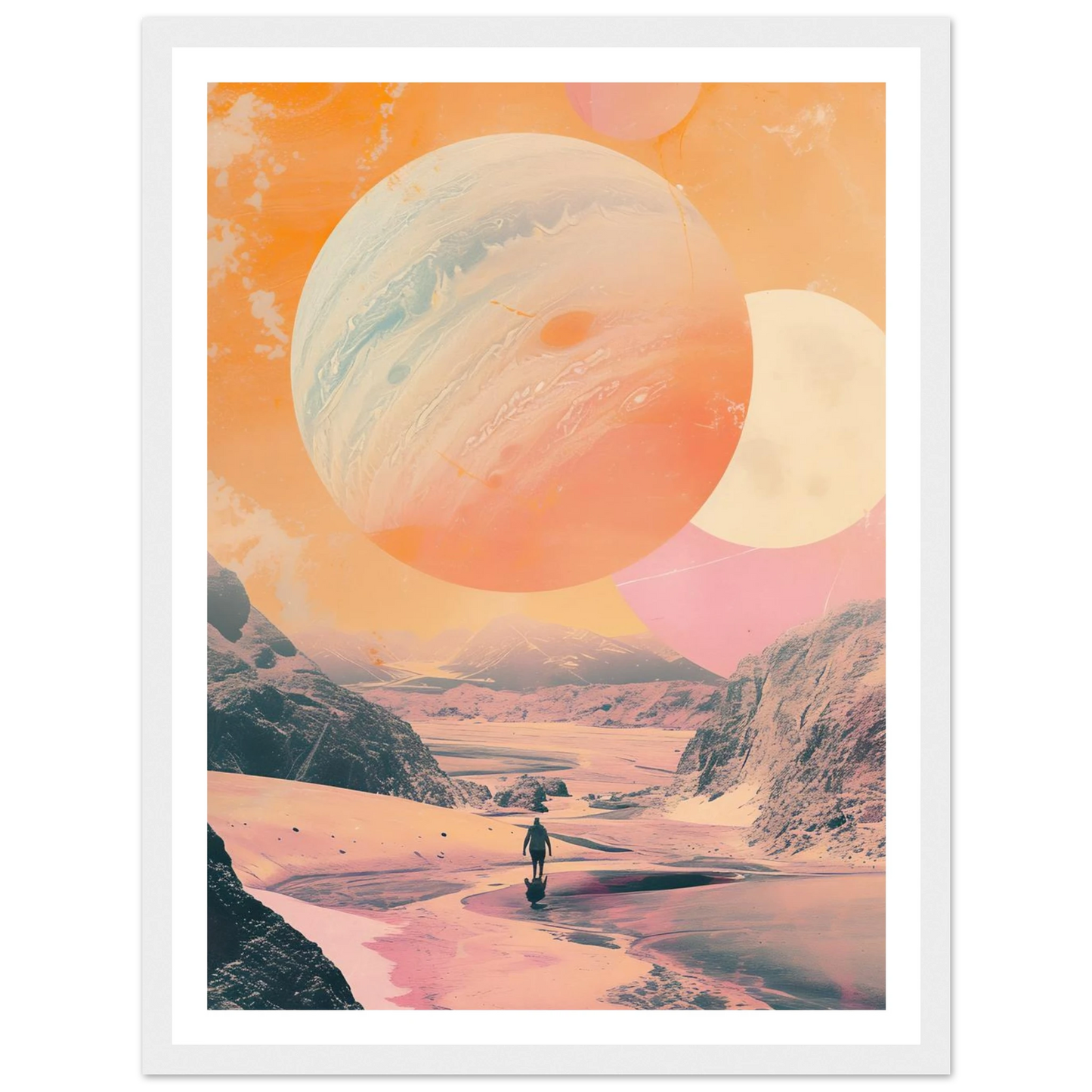 Lost Wanderer Beneath Alien Suns - Poster - Arthena